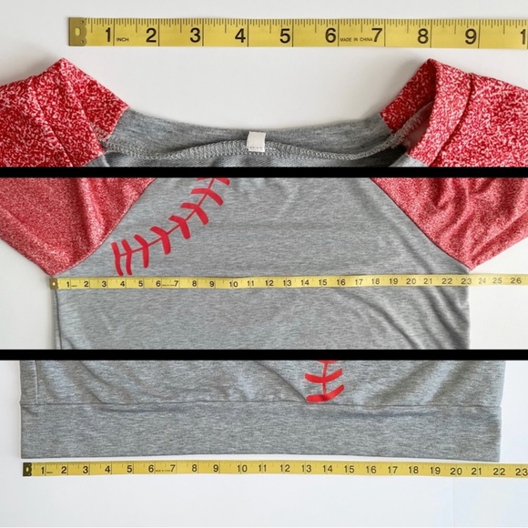 BKTOPS Women's Baseball Lace Stitch Color-block Pullover Sweatshirt Size XXL - Picture 9 of 12